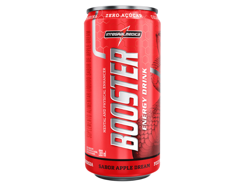 BOOSTER ENERGY DRINK 269ML (FARDO 6UN) - INTEGRALMEDICA - www.outletsuplementos.com.br