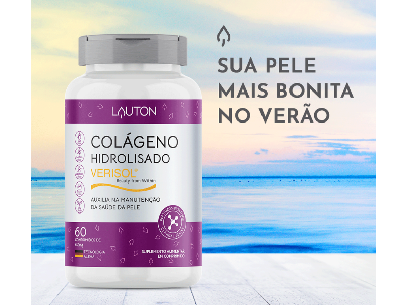 COLÁGENO HIDROLISADO VERISOL 600MG - LAUTON - www.outletsuplementos.com.br