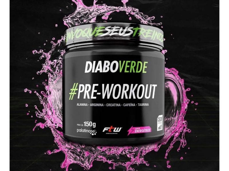 DIABO VERDE INSANO 150G - FTW - www.outletsuplementos.com.br