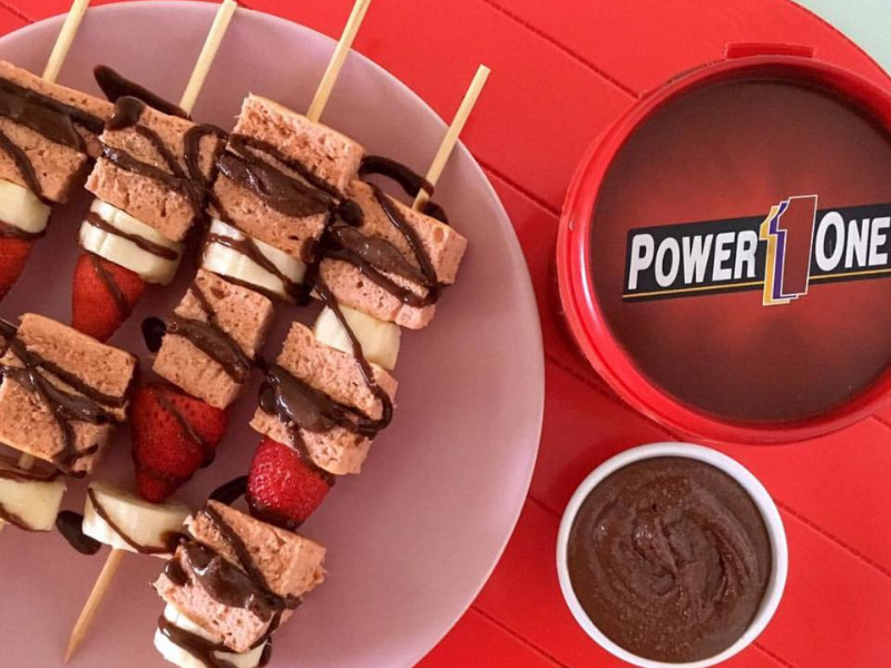 BRIGADEIRO PROTEICO PASTA DE AMENDOIM WHEY PROTEIN E CACAU 500G - POWER1ONE - www.outletsuplementos.com.br