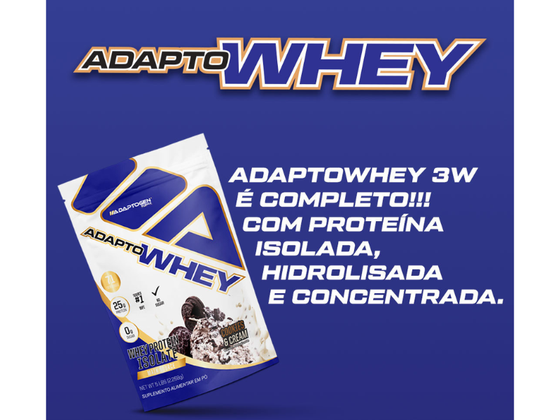 ADAPTO WHEY 3W 2,268KG - ADAPTOGEN - www.outletsuplementos.com.br