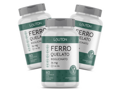 FERRO QUELATO 35MG 60CAPS - LAUTON - www.outletsuplementos.com.br