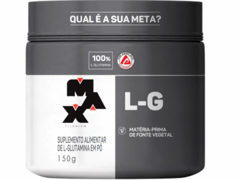 L-GLUTAMINA 150G - MAX TITANIUM - www.outletsuplementos.com.br