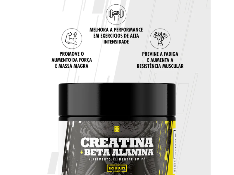 CREATINA COM BETA ALANINA 150G - IRIDIUM LABS - www.outletsuplementos.com.br