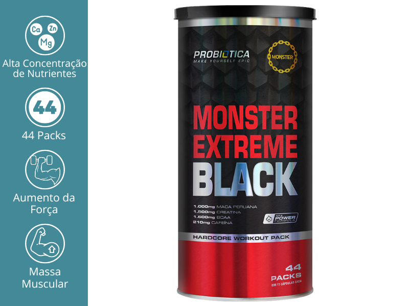 MONSTER NITRO BLACK 44 PACKS - PROBIÓTICA