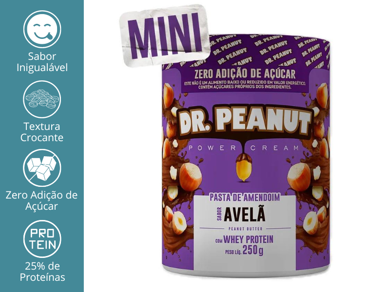 PASTA DE AMENDOIM 250G (MINI) - DR. PEANUT