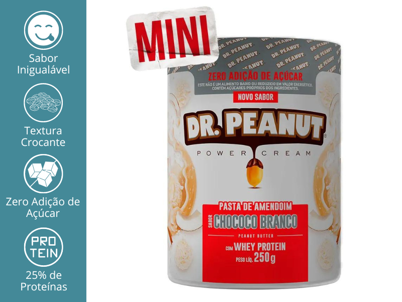 PASTA DE AMENDOIM (600G E 250G) - DR. PEANUT