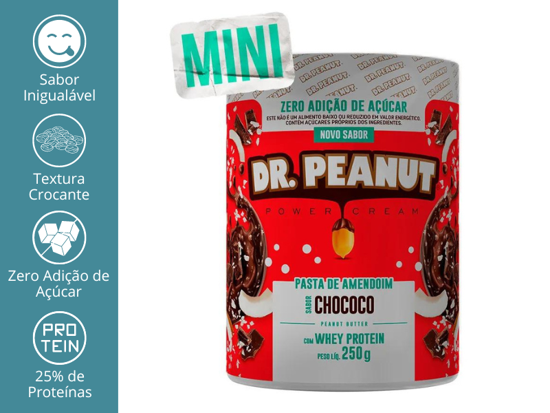 PASTA DE AMENDOIM (600G E 250G) - DR. PEANUT