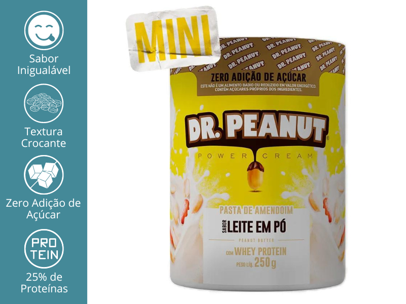 PASTA DE AMENDOIM (600G E 250G) - DR. PEANUT