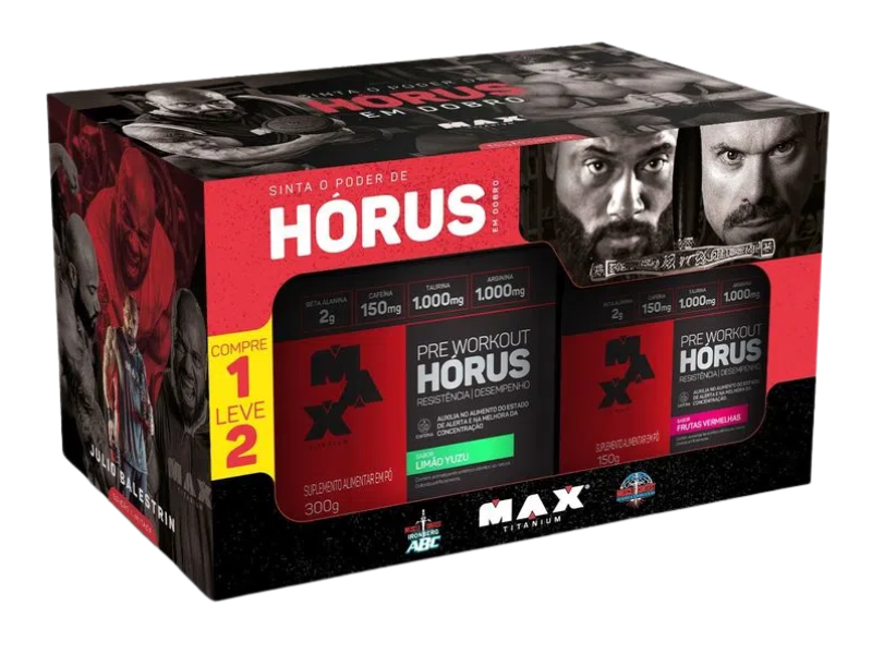 HORUS PROMOPACK LIMÃO 300G + FRUTAS VERMELHAS 150G - MAX TITANIUM