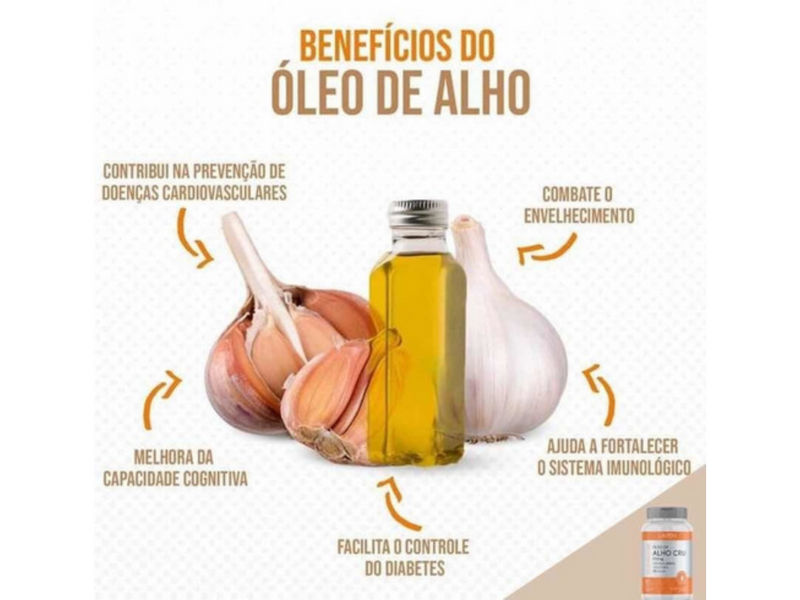 OLEO DE ALHO CRU 500MG 60CAPS - LAUTON