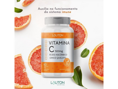 VITAMINA C + ZINCO 500MG 60CAPS - LAUTON