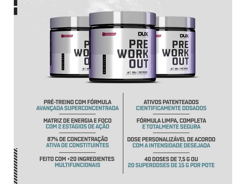 PRE WORKOUT 300G - DUX NUTRITION