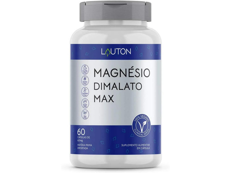 MAGNESIO DIMALATO 550MG 60CAPS - LAUTON