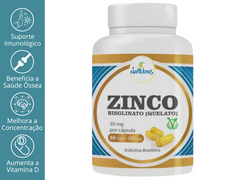 ZINCO QUELATO 300MG 60CAPS - NATTUBRAS