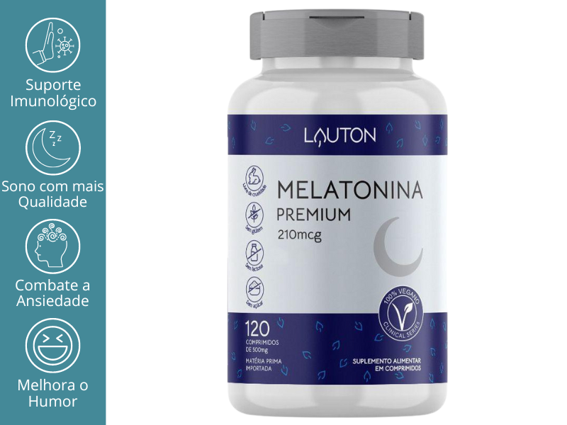 MELATONINA PREMIUM 500MG 120COMP - LAUTON