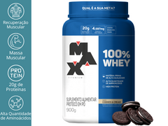 100% WHEY 900G POTE - MAX TITANIUM