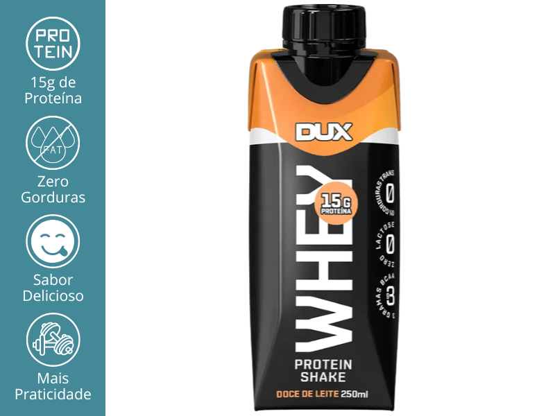 WHEY PROTEIN SHAKE 250ML - DUX NUTRITION