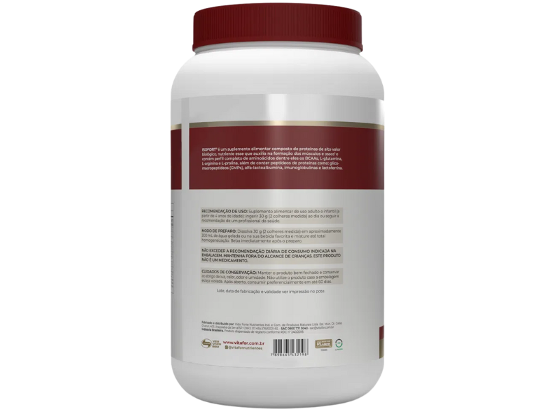 WHEY ISOLADO ISOFORT 900G - VITAFOR